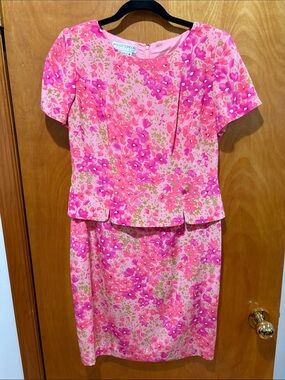 Maggy London Pink & Fuchsia Floral Dress